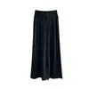 Calças pantalona plissadas de cintura alta para mulheres petite, calças casuais soltas para primavera/verão, cor sólida, calças retas modeladoras
