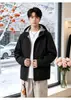 Jaqueta com capuz quente e moderna estilo americano com textura de waffle para esportes ao ar livre outono/inverno, moda para homens e mulheres