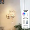 Pared de fondo de sala de estar retro estilo americano, apliques de pared empotrados con forma de nube, apliques de pared de latón de diseñador en estilo "old money", adecuados para villas y apartamentos grandes