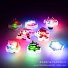 Zuecos Navideños Nuevos Transfronterizos con Hebillas de Flores, Luces LED Parpadeantes, Pantuflas de Jardín de Gama Alta, Hebillas de Zapato de Combinación Independiente DIY