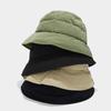 Sombrero de Pote Japonés Vintage Grueso y Esponjoso de Plumón con Cuerda a Prueba de Viento Moda para Exterior Otoño e Invierno Cálido Sombrero de Pescador Sombrero de Pareja