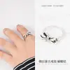Anillo para Mujer ins Moderno Vintage Anillo Abierto Diseño de Nicho para Mujer Ajustable Sin Color Fresco Anillo Personalizado Pareja