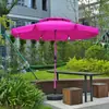 Superficie de Sombrilla de Hoja de Loto Poste de Sombrilla Rojo Rosa Sombrilla para Exteriores Sombrilla para Patio Parasol Sombrilla para Lluvia Columna Central Sombrilla Solar Sombrilla para Playa para Exteriores