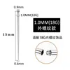 Acero Inoxidable 316 Aguja Guía Rosca Interna y Externa Pasador Guía Varilla Orejera Perforada Piercing de Labio Piercing de Lengua Herramienta Auxiliar DIY
