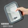 Caja Crisper de Acero Inoxidable 304 con Tapa de Vidrio Visible, Caja Selladora con Agujero Transpirable, Lonchera de Gran Capacidad, Múltiples Especificaciones, Apta para Microondas