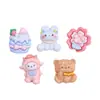 Dibujos Animados Lindos Ovejas Pequeñas Diversión Infantil Accesorios para Joyería DIY Pegamento de Crema Resina Piezas Pequeñas Hebilla de Zapato de Madera Materiales
