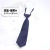 Corbata Gris con Diseño Floral para Niños y Niñas, Niños, Estudiantes de Primaria y Secundaria, Pajarita Azul Oscuro de Color Sólido, Cinta, Accesorios para Uniforme Escolar JK