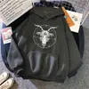 Sudadera con Estampado Gótico Misterioso Satánico de Estrella de Cinco Puntas para Mujer, Sudadera Casual de Invierno Hip-Hop Streetwear Ancha