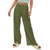 Pantalones Casuales de Moda para Mujer 2024 Amazon Más Vendidos de Algodón y Lino con Múltiples Bolsillos y Hebilla de Uña