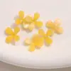 Color Dopamina Acrílico Flor de Cuatro Pétalos con Piezas de Dijes DIY Pendientes Hechos a Mano Aretes Pulsera Accesorios de Joyería Venta al por Mayor