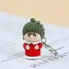 Novo Pingente Chaveiro Criativo de Boneco Casal Cola Macia Casal Homem e Mulher Bolsa Infantil Pingente de Chave de Carro
