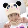 Gorro para niños al por mayor, otoño e invierno, gorro protector para los oídos para niños y niñas, bufanda, un bonito gorro para bebé, gorro de algodón con forro polar para las orejas
