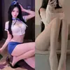Lencería Sexy, Uniforme de Azafata Sexy, Ama de Casa Qqny, No Necesita Quitarse, Atuendo Apasionado para Citas de Pecho Pequeño, Pijama Seductor