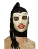 Gorro Realista de Látex con Ojos y Fosas Nasales Abiertas Máscara de Goma Unisex para Disfraz Máscara Bdsm Fiesta de Baile Halloween