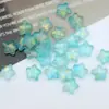 Cuentas de vidrio estrella de cinco puntas de 8 mm cuentas de vidrio dorado esmerilado cuentas para hacer joyas DIY accesorios para horquillas accesorios de borlas