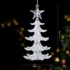 Nuevo Colgante de Copo de Nieve y Alce de Acrílico Colorido para Árbol de Navidad Decoraciones Navideñas DIY Adornos para Colgar en la Ventana