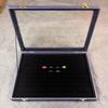 Caja de Almacenamiento Hengjing Cien Anillos con Tapa de Cristal, Acabado de Alta Gama para Uso Doméstico, 50 Anillos, Pendientes, Vitrina para Joyería
