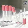 Pedido Jinze: Tubo de Brillo de Labios con Aplicador de Cepillo Redondo Grueso, Tubo de Corrector, Material de Empaque de Tubo Vacío de Plástico