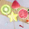 Abanico de Sandía Xiaohongshu Abanico Creativo Pintado a Mano de Fruta Abanico de Papel Xuan Verano Viaje Foto Check-in Accesorio Conmemorativo Abanico