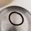 Han Guobi Sujetador de Base Color Sólido Negro Lazo para el Cabello Versátil Bola para Cola de Caballo Anillo para el Pelo Cuerda para el Cabello Banda de Goma