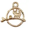Venda Quente Transfronteiriça KC Liga de Ouro Série Animal Gato Pingentes Charms DIY Pulseira Colar Brinco Acessórios de Joias