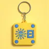Chaveiro Personalizado de Liga de Zinco Pintado Chaveiro com Emblema Escolar Corporativo Chaveiro Personalizado de Desenho Animado Pingente