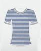 Puro algodão terry pano 330g outono moda feminina camisola pano algodão terry tecido listrado home wear tecido