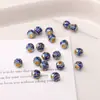 Aleación Cloisonné de Goteo de Aceite Mantra de Seis Caracteres Cuentas de Transferencia Pulsera de Cuentas Hecha a Mano DIY Llavero Material de Joyería