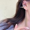 Pendientes de mariposa con borla de circonita morada para niña dulce, sin agujeros para las orejas, diseño de nicho para colgar en la oreja, sentido avanzado