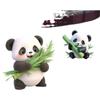 Lindas pegatinas de dibujos animados de panda de bambú, pegatinas para coche decorativas personalizadas para bloquear arañazos, pegatinas para coche eléctrico, motocicleta