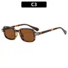Moda Europea y Americana Nuevas Gafas de Sol Cuadradas Simples Personalidad Versátil Unisex Estilo Callejero Gafas de Sol para Influencers Montura Pequeña Gafas de Moda