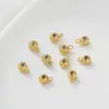 Contas de Silicone para Posicionamento Banhadas a Ouro 14K18K com Tiras para Pendurar para Pulseira e Colar Feitos à Mão DIY - Materiais e Acessórios de Ajuste