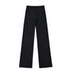 2557-2025 Novas Calças Femininas Estilo Europeu e Americano Garota Popular Cintura Alta Perna Reta Perna Larga Sexy Mais Fáceis de Combinar Calças Esportivas Casuais