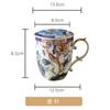 Osso doméstico China caneca personalizada copo de cerâmica copo de leite copo colher colher de grande capacidade copo de água de escritório copo de café atacado