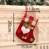 Meias de Natal, Sacos de Presente de Natal, Pingentes de Meias Pequenas de Natal, Enfeites para Árvore de Natal, Sacos de Decoração