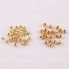 Paquete de Oro de 18K Tira de Esquinero Conservadora del Color Cuentas Rayadas Cuentas de Calabaza Material de Cuenta de Cobre Pulsera Collar de Cuentas Accesorios de Cuentas Sueltas