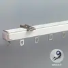 Riel de deslizamiento de aleación de aluminio de alta resistencia engrosado de 3 mm, riel recto para cortina silenciosa, riel doble, riel guía, riel para cortina