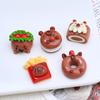 Pastel de agua para bebé, comida y juego, dibujos animados, crema, pegamento, accesorios, hebilla de zapato creativa, material de resina, accesorios, joyería de bricolaje, horquilla