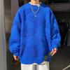 Suéter de Otoño e Invierno para Hombre Estilo Coreano Moderno Holgado Suéter de Punto Japonés Invierno Estilo Hong Kong Suéter Holgazán Chaqueta