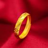 Anillo abierto de gipsófila dorada con arenas de terciopelo vietnamitas para mujer, de latón chapado en oro, con lluvia de meteoritos, anillo de oro de imitación para parejas.
