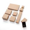 Caja de Embalaje para Joyería Prehecha del Fabricante Venta al por Mayor Horquilla Aretes Collar Anillo Embalaje de Joyería Caja de Regalo Caja de Papel Kraft