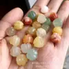 Cuentas de Jade de Seda Dorada Natural de Xinjiang, Accesorios de Cuentas de Chile, Cuentas para Pulsera DIY de Aventurina, Cuentas Sueltas de Jade, Árbol de Navidad