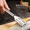Raspador de Escamas de Pescado de Acero Inoxidable al por Mayor, Quitador Creativo de Escamas, Quitador de Escamas de Pescado, Cuchillo para Limpiar Pescado, Cepillo para Pescado