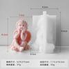 Jiahimei Velas Perfumadas Anjinho Molde de Silicone Grande Molde para Enfeite de Gesso de Anjo Sabonete Artesanal DIY