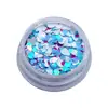 Brillo para Uñas Más Vendido para el Festival Qixi, Brillo Mezclado Colorido con Forma de Corazón Dopamina y Lunares, Decoraciones Láser Holográficas Japonesas y Coreanas