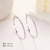 Pendiente de Aro Grande de Diamantes Flash Exagerados Moda Pendiente Avanzado Pendientes Ligeros de Lujo Viento Círculo Pendientes de Diamantes Suministro de Fabricantes Femeninos