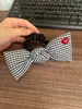 Diadema de felpa suave con lazo, scrunchie nuevo de cuadros, versátil, clásico y duradero