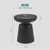 Mesa de centro de plástico simple nórdica para apartamento pequeño, mesa auxiliar para sofá de casa, mesa redonda moderna para balcón, rincón de dormitorio