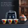 Tazón con tapa de vidrio Olla individual de mano Juego de té Kung Fu de alta calidad Antiescaldante Taza de burbujas Hogar Resistente a altas temperaturas Tazón con tapa de tres tapas