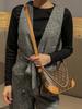 Bolso Dumpling Cruzado Bolso de Mujer 2024 Nuevo de Alta Gama Flor Vieja Bolso Baguette Francés Joker Gran Capacidad Hombro Axila